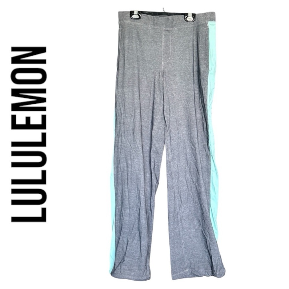 lululemon athletica Gray and Light Blue Track Pants
